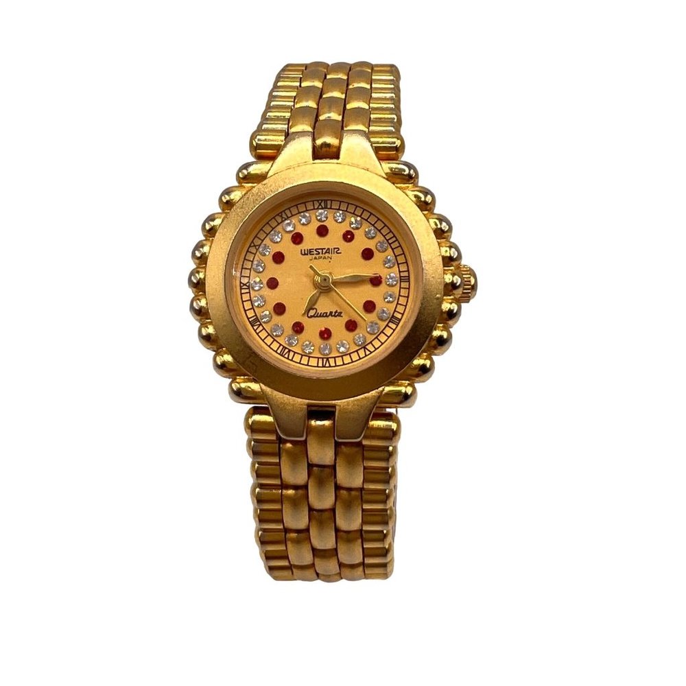 Vintage Westair 18k Gold Electroplated Quartz Watch, Japan Movement, New Battery - Picture 3 of 13